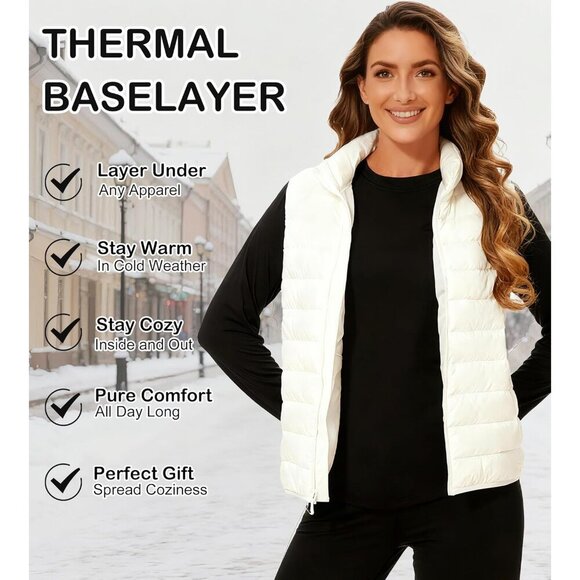 Women's Thermal Shirts 85% Polyester 15% Spandex 5 Pack Micro Fleece - Picture 3 of 6